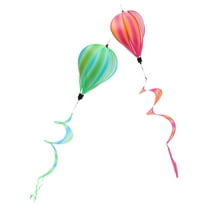 EXHUMKY 2Pcs Hot Air Balloon Garden Decor Hanging Wind Spinners Assorted Color Outdoor