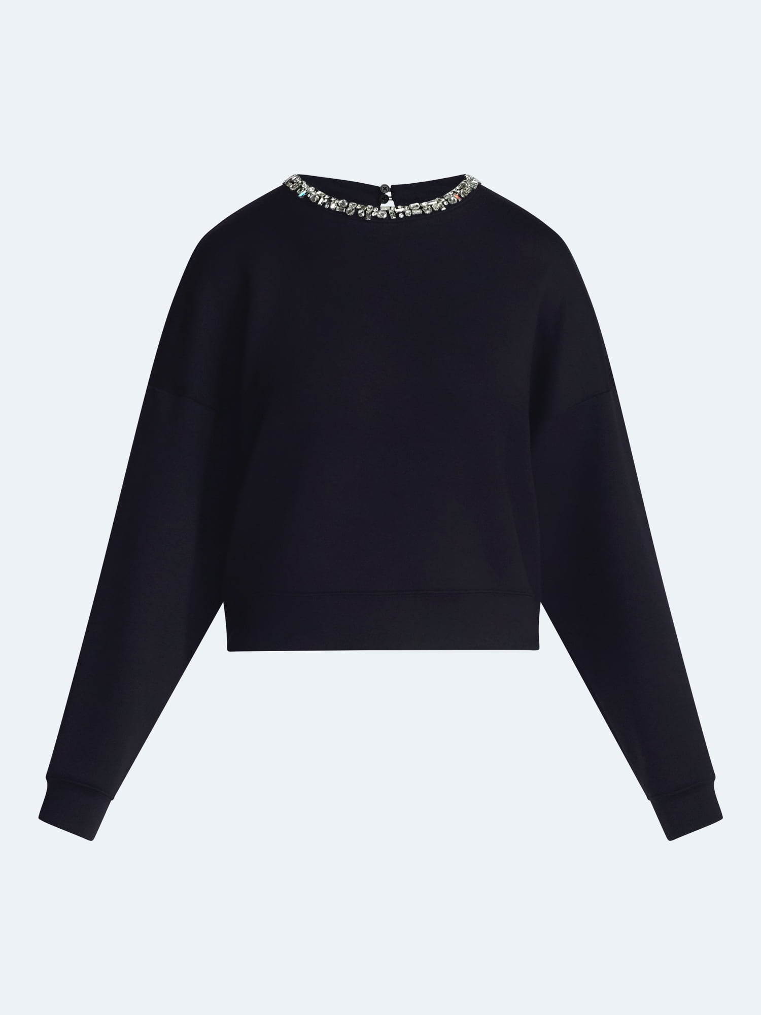 Scoop Women's and Women's Plus Scubaknit Embellished Sweatshirt, Sizes XS-4X