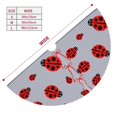 thumbnail image 3 of Lsque Ladybug Print Christmas Tree Skirt, Tree Skirt with Ties or Velcro, Perfect for Holiday Decorations, Halloween, and New Year-48", 3 of 7