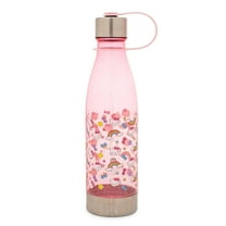 Sanrio Hello Kitty Pastel Star Toss Print Water Bottle With Lid | Holds 20 Ounce