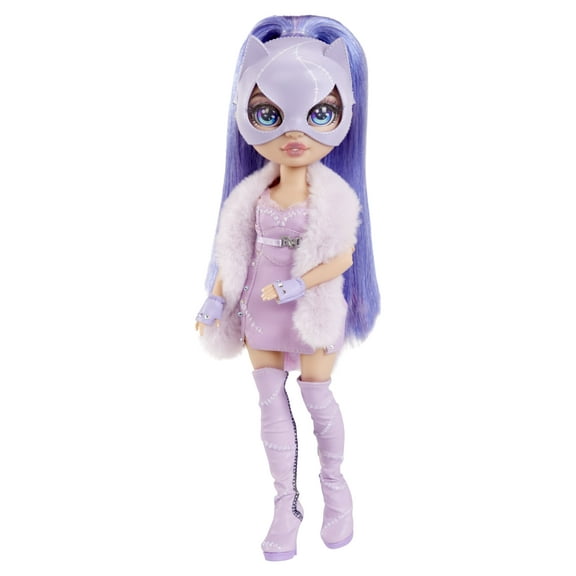 Rainbow Vision COSTUME BALL Rainbow High – Violet Willow (Purple) Fashion Doll. 11 inch Kitty Cat Costume and Accessories. Great Gift for Kids 6-12 Years Old & Collectors