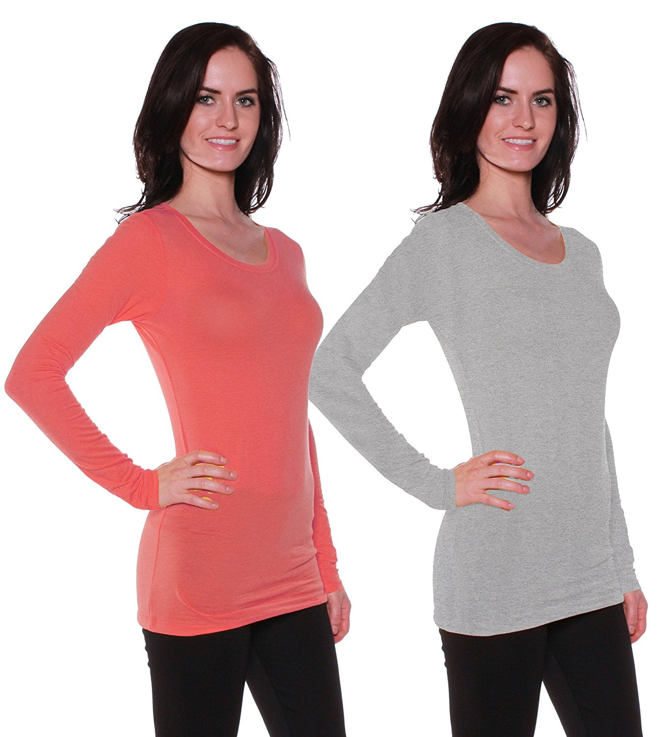 plain fitted long sleeve shirts