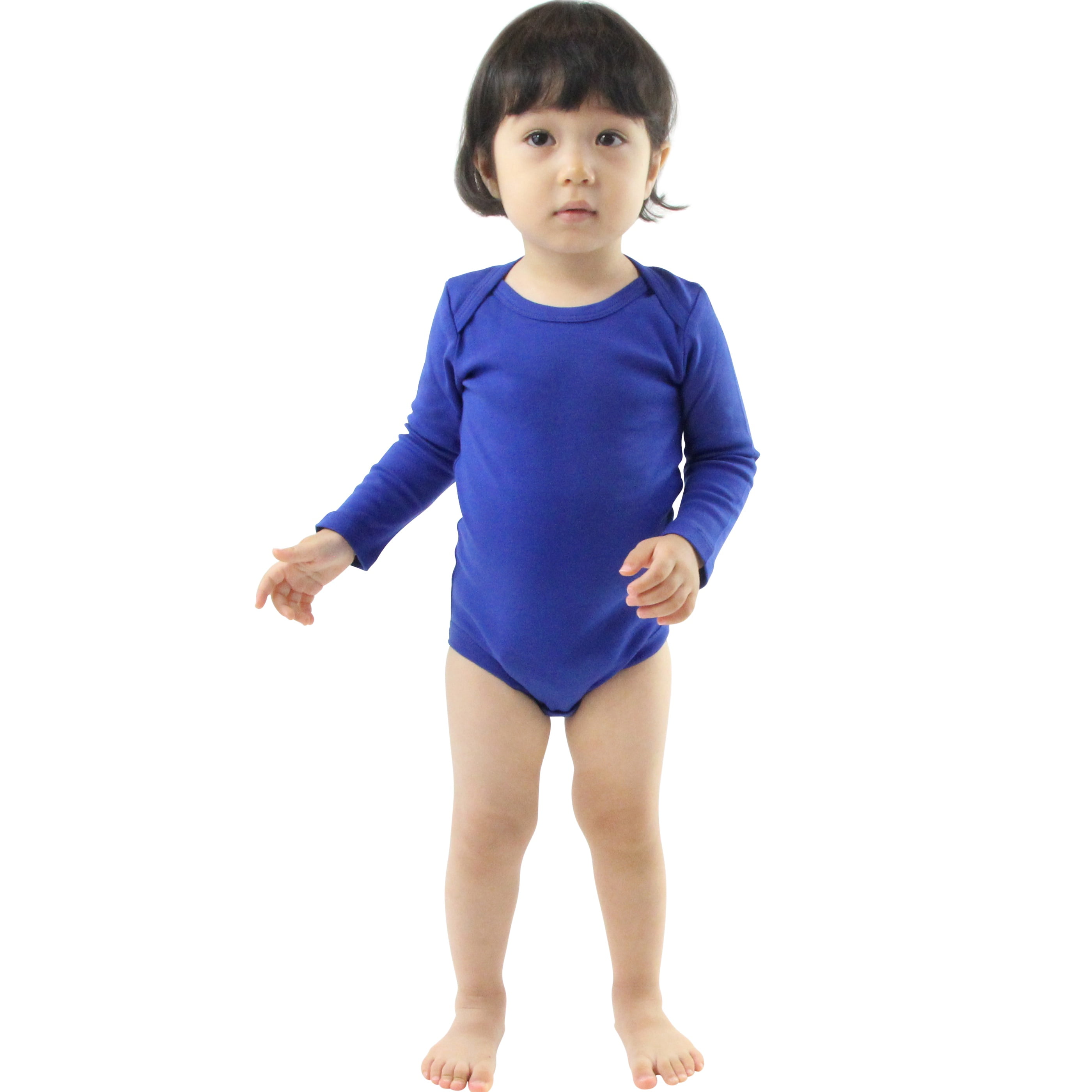 KAYERDELLE Thin Blue Line Heart Long Sleeve Unisex Baby Bodysuits for 6-24 Months Toddler 
