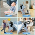 thumbnail image 4 of NEEKOY 4 in 1 Kids Slide, Freestanding Slide Climber Playset for Toddlers Age 1-5, Indoor Outdoor Kids Playground with Basketball Hoop and Ring Toss, Ideal Gift for Boys Girls, 4 of 13