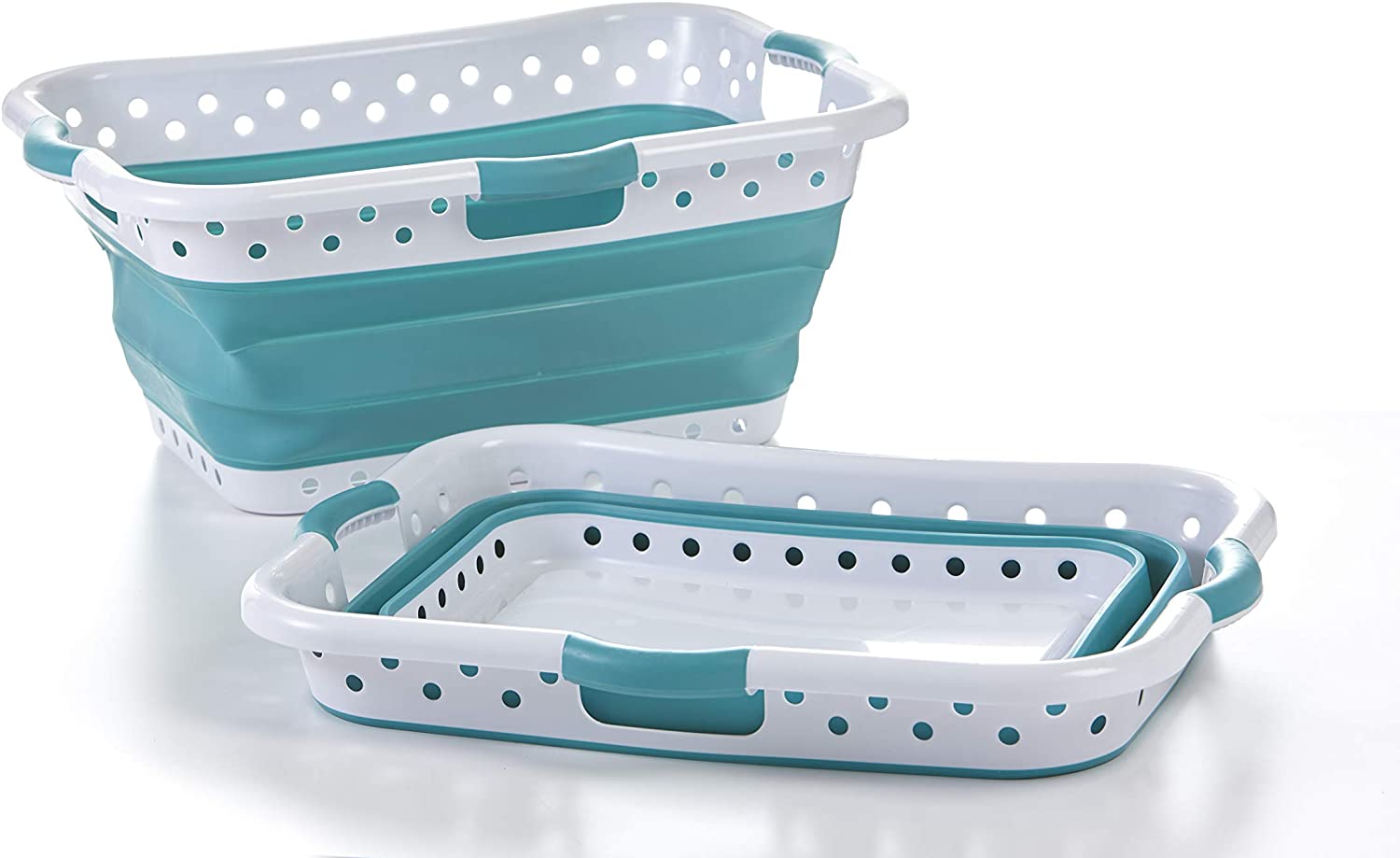 Store Collapsible Basket UltraSlim Utility POP & Load Laundry, Large