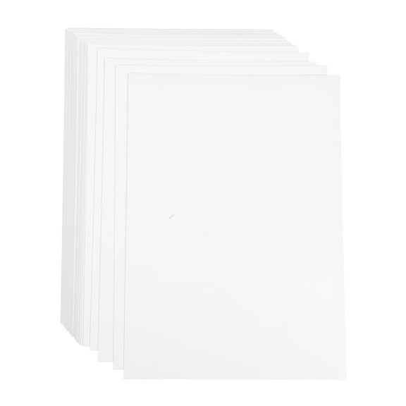 Minkissy 50pcs Thick White Cardboard Sheets for Crafts, Art Projects, School Announcements, and Creative Uses