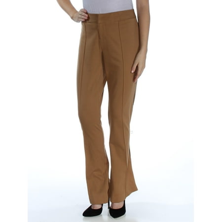 INC Womens Brown Curvy-fit Boot Cut Wear To Work Pants  Size: