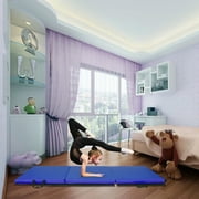 UBesGoo 4.5' x 2' x 1.2" Tri-fold Kids Gymnastics Mat Thick, Portable Floor Tumbling Pad Exercise Aerobics Strentching Yoga Mats,  with Magic Tape