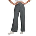 thumbnail image 5 of Hurxie Cargo Pants for Women High Waisted Baggy Wide Leg Stretchy Y2K Streetwear Black Cargo Pants Women with Pockets Gray,S, 5 of 6