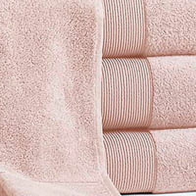 Amrapur Overseas 4-Piece Blush Cotton Quick Dry Bath Towel Set