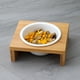 thumbnail image 5 of Cuencos elevados para perros, cuencos de cerámica para perros con marco de madera, cuenco de agua para perros, cuenco de comida para gatos,, 5 of 5