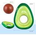 thumbnail image 2 of Hongchun Inflatable Avocado Pool Float Floatie with Ball Fun Pool Floats Floaties Summer Swimming Pool Raft Lounge Beach Floaty Party Toys for Kids Adults, 2 of 7