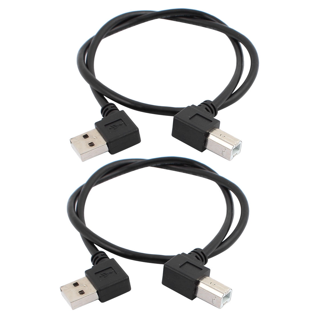 50cm USB 2.0 Type B Male to B Male 90 Degree Right Angle Printer Extension Cable 