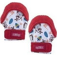 thumbnail image 3 of Nuby Teething Mitten with Hygienic Travel Bag, Red Monkey (2 Pack), 3 of 3