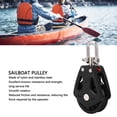 thumbnail image 4 of Single Wheel Pulley, Secure Locking Smooth Rotation Lifting Rope Pulley  for Yacht, 4 of 7