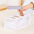 thumbnail image 5 of 3 Set Underwear Organizer, Foldable Women Underwear Storage Compartment Box, White Underwear Drawer Organizer Divider for Bra Socks Ties, 5 of 8