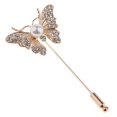 thumbnail image 3 of 2pcs 7.3x3.3cm Broche Pin de Diseño de Mariposa Sunnimix Pin de broche de diamantes de imitación, 3 of 8