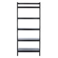thumbnail image 4 of SAFAVIEH Beauregard Modern 5 Tier Leaning Etagere Bookcase, Black (31.5 in. W x 11 in. D x 72.4 in. H), 4 of 13