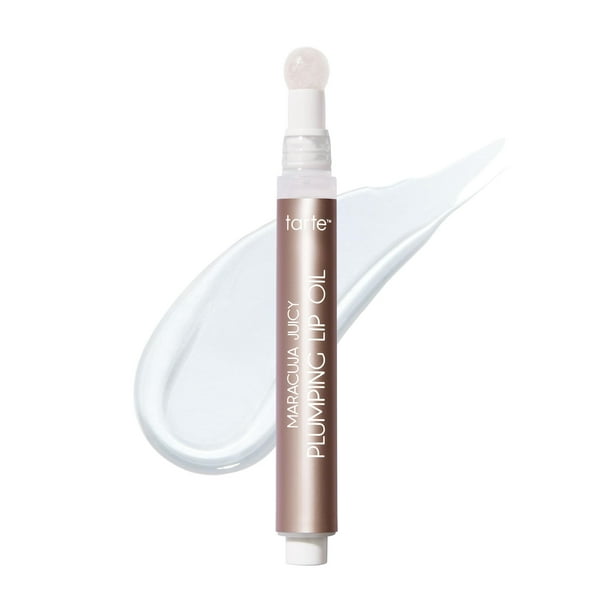 Aceite labial para tarta de maracuyá, jugoso y rellenador, transparente, tamaño completo