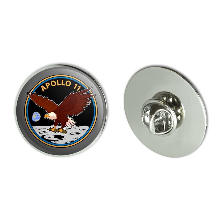 アポロ11 50周年記念シルバー＆NASAバッジマグネット NASA Apollo 11 50th Anniversary Patch with Eagle on The Moon Metal