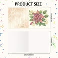 thumbnail image 2 of 6pcs Diamond Art Painting Kit Greeting Cards, Pretty Flowers 5D DIY Special Shape Diamond Greeting Card Creative Gifts, Christmas Thanksgiving Greeting Card Congratulation, 2 of 7