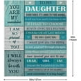 thumbnail image 3 of Daughter Gift from Mom Dad,Gifts for Daughter from Mothers Father,Birthday Gifts for Daughter,Daughter Birthday Gifts Ideas for Graduation Wedding Christmas Birthday,to My Daughter Blanket 60x50, 3 of 6