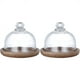 thumbnail image 2 of 3 soportes multifuncionales para servir postres en miniatura, plato para tartas con tapa en forma de cúpula, plato para tartas para el hogar y hoteles, 2 of 8