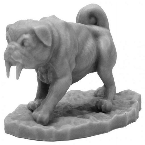 Reaper Miniatures REM44122 Bones Black Sabertooth Pug Miniatures & Miniature Games