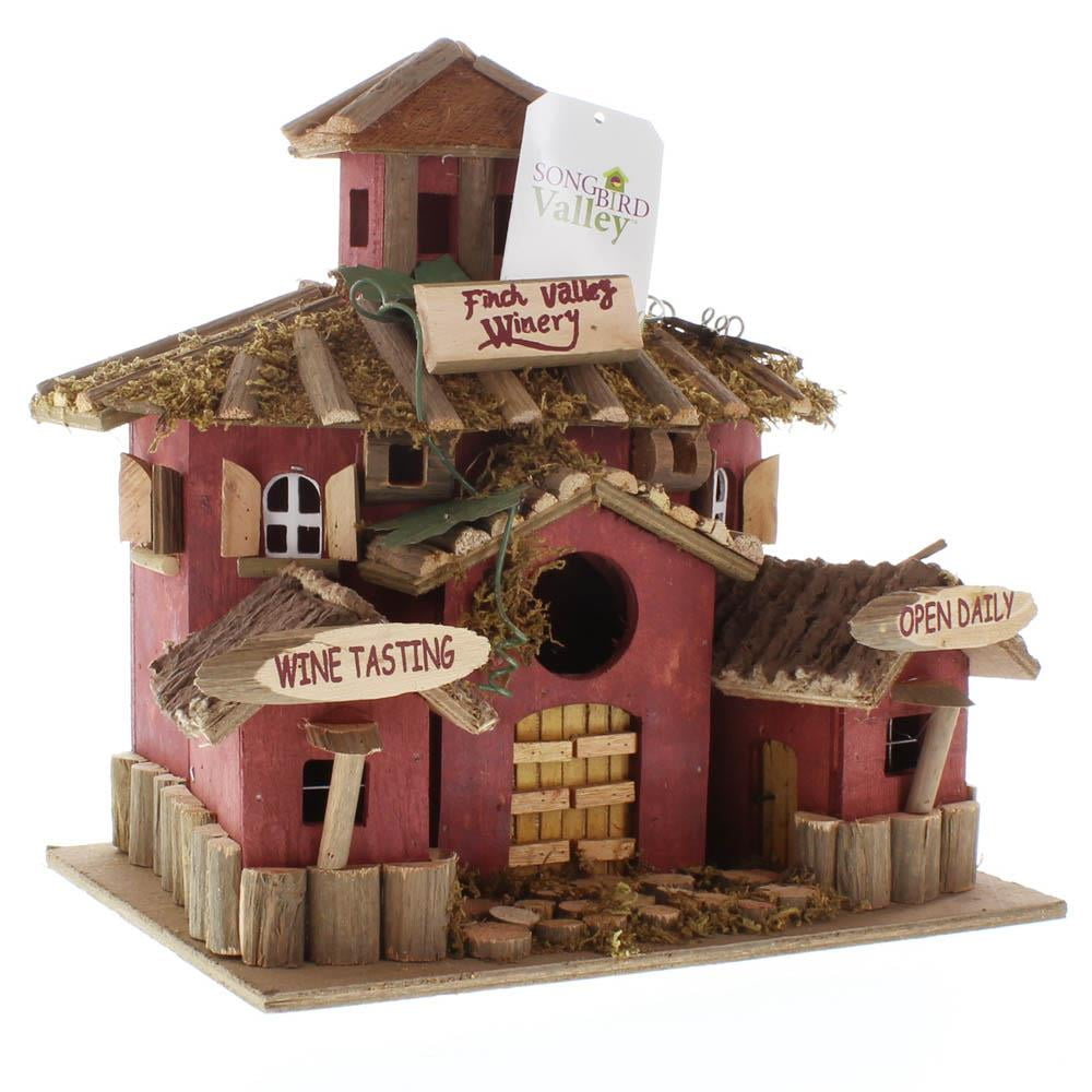 Wooden Bird Houses,cheap Hanging Outdoor Finch Sparrow ...
