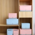 thumbnail image 5 of Caja Organizadora Plegable de Plástico HappyWare 47x34x23cm con Tapa y Asas, 5 of 5