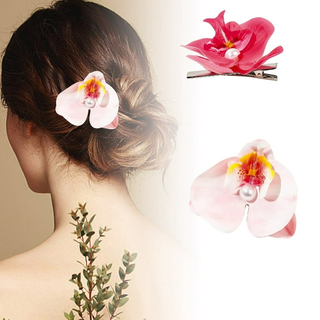 BKER Spring Summer Flower Hair Clip Hair Set Simulation Accessories For Girls Flower Hair Clip !