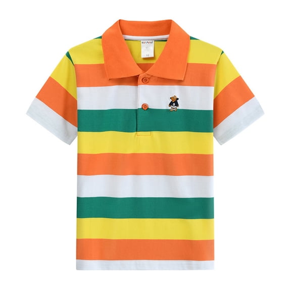 Kids' Quick Dry Campus Uniform Shirt Class Polo Shirt Sportswear Collared Clothing