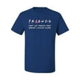 thumbnail image 2 of Don't Let Friends Alone Awareness Men's Graphic T-Shirt, Royal, X-Large, 2 of 3