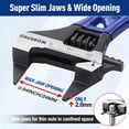 thumbnail image 2 of Llave ajustable WORKPRO Stubby de 120 mm de ancho de apertura, 2 of 8