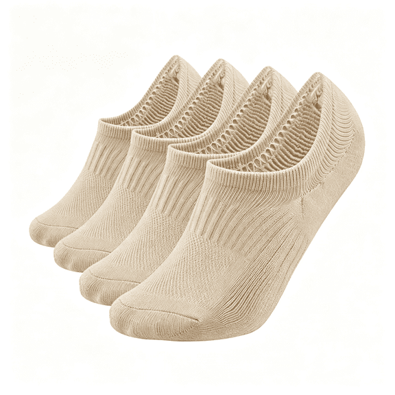 TELOLY Thick No Show Socks for Women Athletic Ankle Socks Cushioned Running Low Cut Non Slip Footies 3/6 Pairs Cushioned Non Slip Cozy Socks