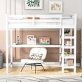 thumbnail image 2 of Twin size with shelves | Sturdy and practical loft bed | In dormitories, meets daily living needs, 2 of 2