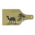 thumbnail image 1 of Dune Cutting Board, Desert Landscape Image with a Camel and Palm Trees Sunset Grunge Style, Decorative Tempered Glass Cutting and Serving Board, in 3 Sizes, by Ambesonne, 1 of 2