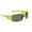 Yellow, variant on Lime Green Wraparound Sunglasses with Side Protection by Swag