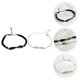 thumbnail image 2 of 2 pulseras decorativas para parejas, regalo de San Valentín (negro y blanco), 2 of 5