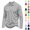 11#Black, variant on Men's Polo Shirts 3 Button Quick Dry Performance Long Sleeve Tactical Shirts Pique Jersey Golf Shirt