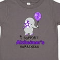 thumbnail image 4 of Inktastic I Support Alzheimer's Awareness Elephant with Purple Balloon Boys or Girls Toddler T-Shirt, 4 of 5