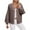 Brown, variant on Quinlirra Womens Sweaters Cardigan Women's Casual Loose Long Sleeve Top Colorblock V-Neck Knitted Sweater Cardigan Jacket