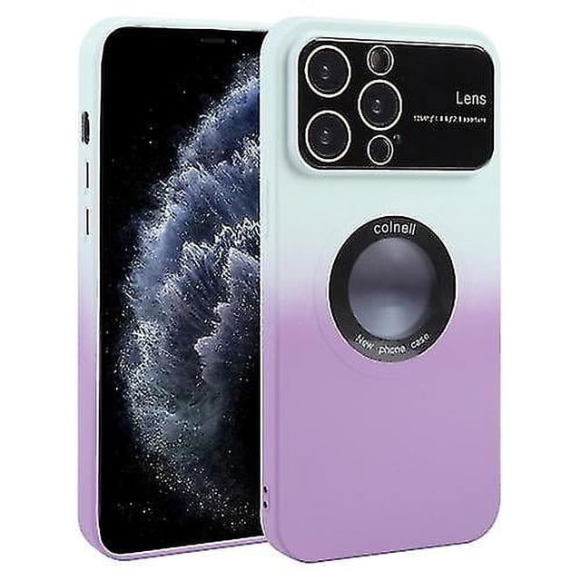 Funda de silicona degradada a prueba de golpes Magsafe con película para lente para iPhone 11 Pro Max