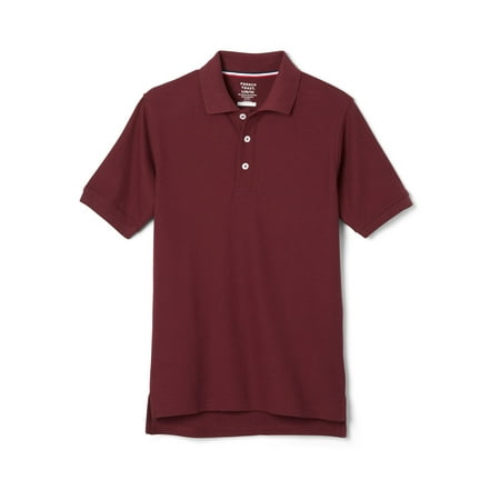 French Toast Boys School Uniform Short Sleeve Pique Polo Shirt, Sizes 4-20 & Husky