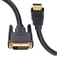 thumbnail image 5 of Cable HDMI a DVI chapado en oro compatible con computadoras, computadoras de escritorio, portátiles, PC, monitores, proyectores, HDTV, Raspberry Pi, Roku, Xbox y más, 5 of 5