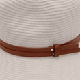 thumbnail image 5 of HONHUZH Summer Hats Womens Wide Brim Sun Hat With Leather Belt Foldable Beach Travel Hat, 5 of 7