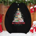 thumbnail image 4 of Sweatshirts for Men Mens Christmas Fall Plus Size Hoodless Pullovers Fashion Sweatshirts Holiday Logo Print Warm Slipper Two Piece Sweatsuit Men Oversized Sweatsuit Blank Hoodies Teen Black 3XL, 4 of 4