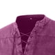 thumbnail image 4 of Camisas de Manga Corta de los Hombres de Color Sólido Casual de Pie Cuello de Bolsillo para el Verano, 4 of 4
