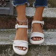 thumbnail image 2 of Vedolay Sandals for Summer Women's Cute Slip-on Flatform Sandals Casual Wear Walking Wedges,Gray 7.5, 2 of 5