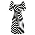 Black And White Op Art Spiral Sleeveless Dress Elegant Evening Dresses black-and-white-op-art-spiral-sleeveless-dress-elegant-evening-dresses